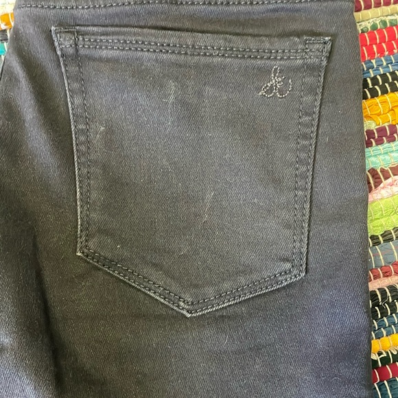 Sam Edelman The Kitten Black  Skinny  Ankle Jeans with Velvet Hemline-#1966 - Picture 4 of 15